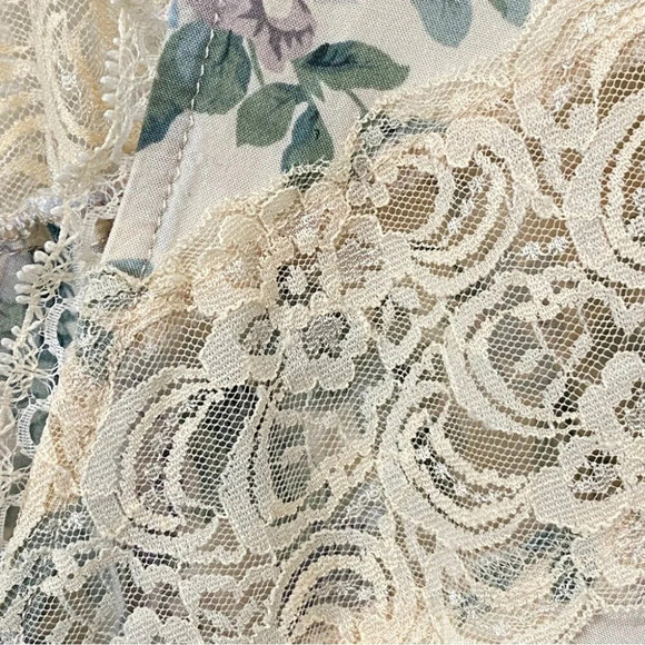 Entro Boho Floral Lace Kimono Open Flowy Cardigan S/M - Picture 2 of 15